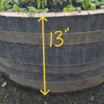 7-Piece Wide Oak Garden Planter Set – 33" W x 13" H